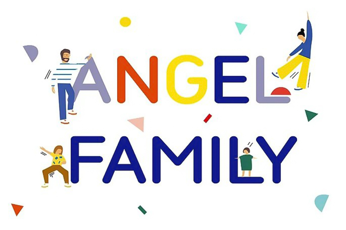 Logo coloré d'Angel Family Design