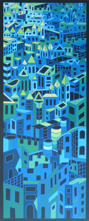 Bleu - oeuvre de Bernadette Steffen BESN1-SD