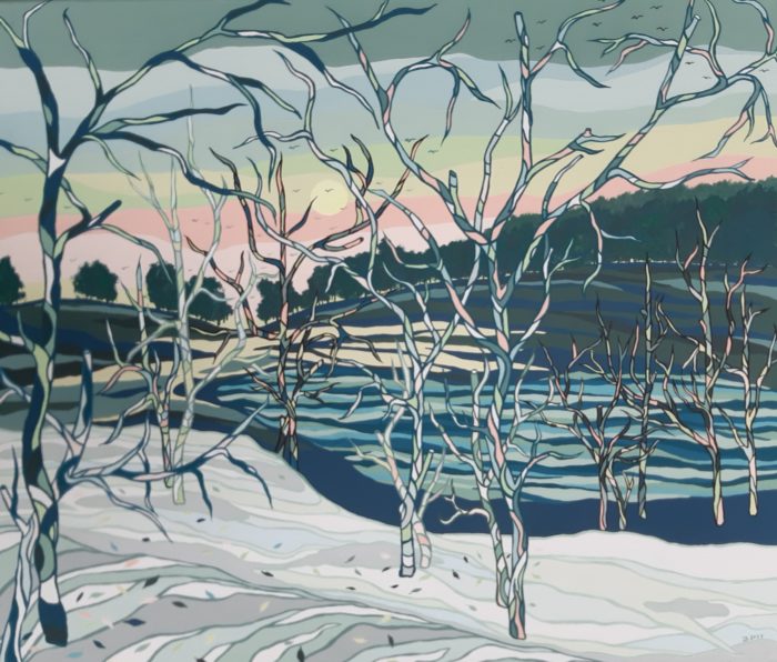 Paysages hivernaux 2 - Œuvre de Bernadette STEFFEN - BESN20
