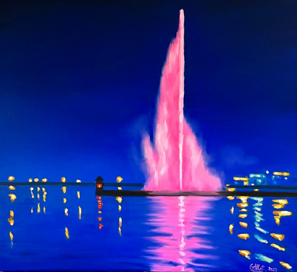 Jet d'eau Geneviève Juttens Artraction