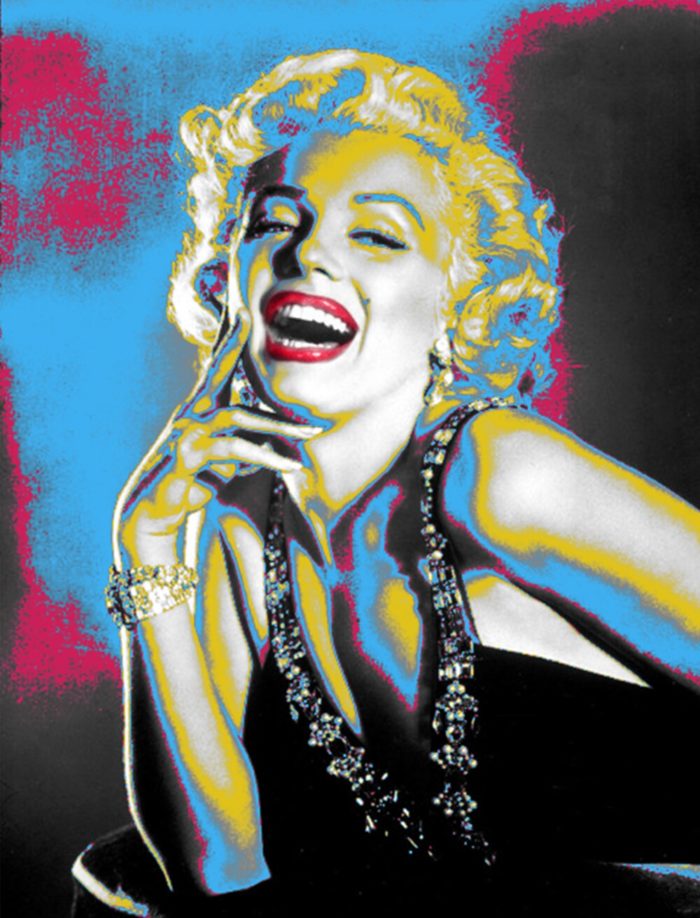Smile: Marylin Monroe - oeuvre de Monica GRANGIER