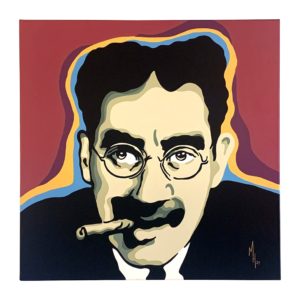 Hommage à Groucho Marx - Oeuvre de Mona HENA