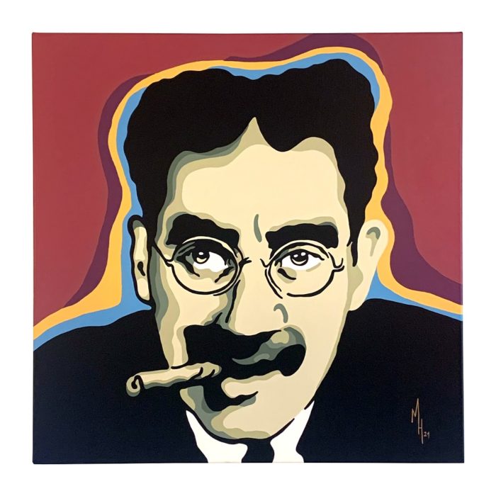 Hommage à Groucho Marx - Oeuvre de Mona HENA