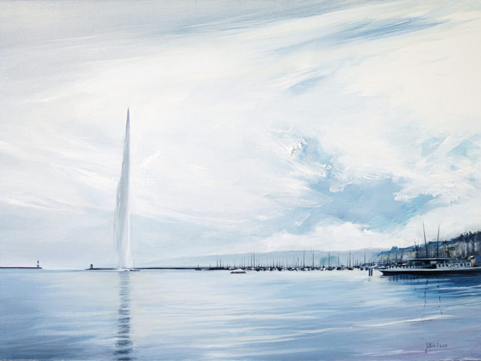 Jet de brume & Le Genève (n°2)-œuvre de Philippe JUTTENS-PEJS40