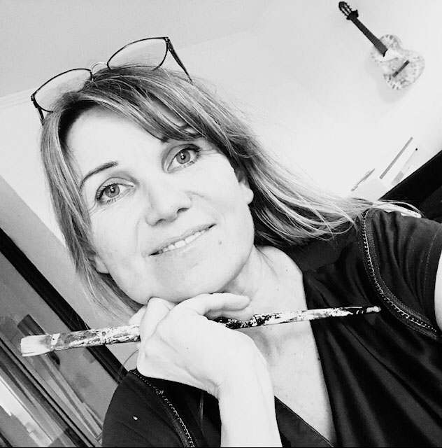 Photo de portrait en noir et blanc de Véronique Balcerzak