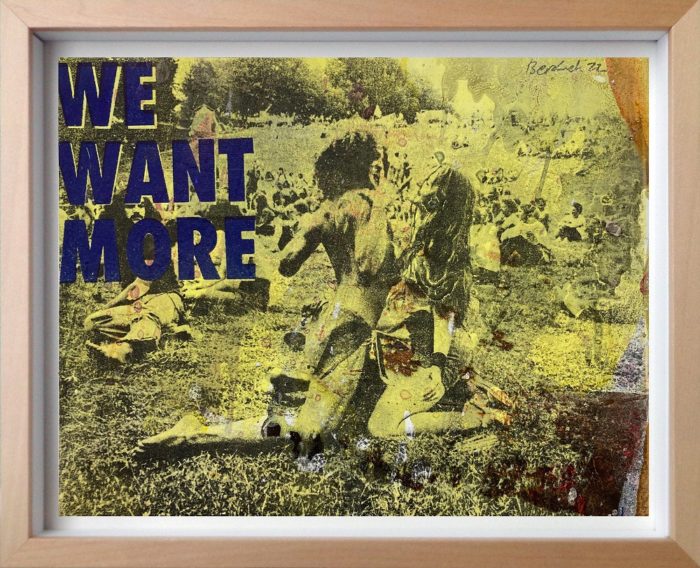 Oeuvre de Petr Beranek, techniques utilisées: Gumprint, monotype, acrylic s/ toile
