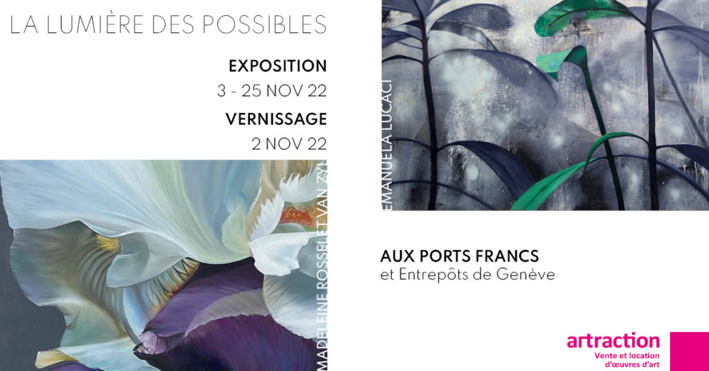 La lumière des possibles. Exposition du 03 au 25 novembre 2022. Vernissage 02 novembre 2022