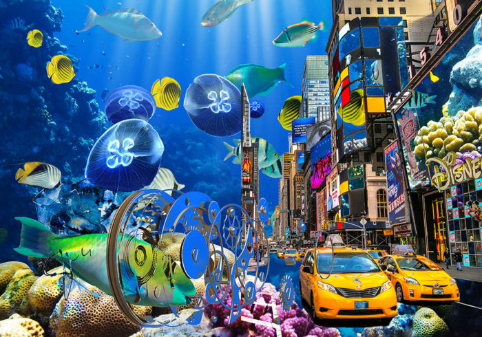 Acqua city - oeuvre de Simone Monney SEMY3-SD