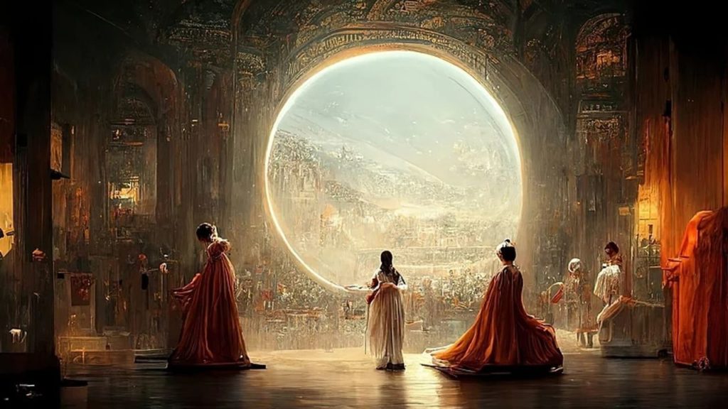 Une œuvre d'art créée par une intelligence artificielle remporte un concours d'art. Jason Allen. "Théâtre d’Opéra Spatial".